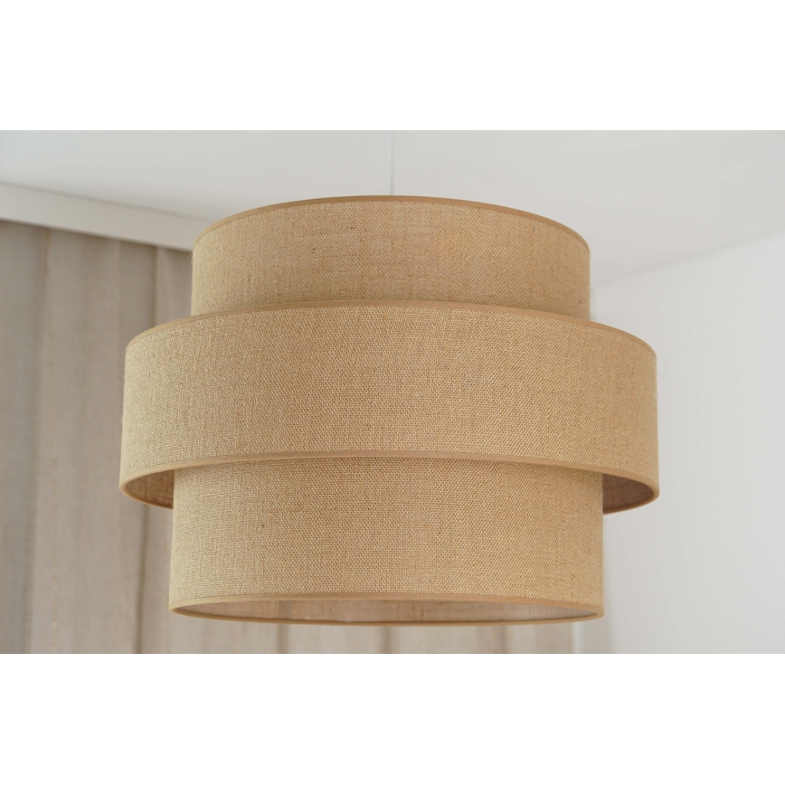 Brilagi - Suspension filaire SPACE YUTE 1xE27/15W/230V d. 50 cm beige/blanc