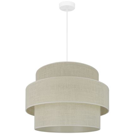 Brilagi - Suspension filaire SPACE YUTE 1xE27/15W/230V d. 50 cm crème/blanc