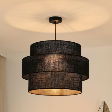 Brilagi - Suspension filaire SPACE YUTE 1xE27/15W/230V d. 50 cm noir