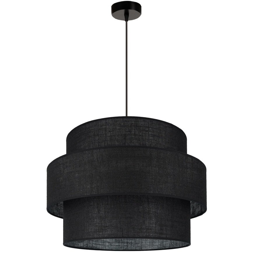 Brilagi - Suspension filaire SPACE YUTE 1xE27/15W/230V d. 50 cm noir
