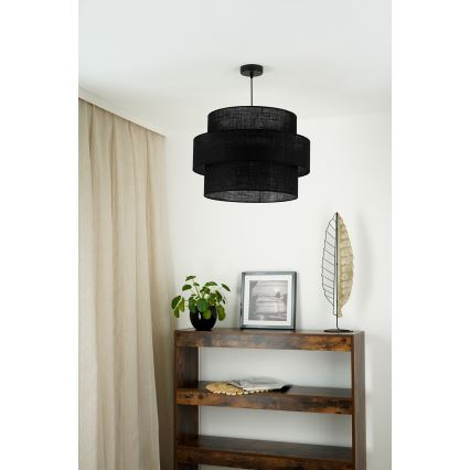 Brilagi - Suspension filaire SPACE YUTE 1xE27/15W/230V d. 50 cm noir