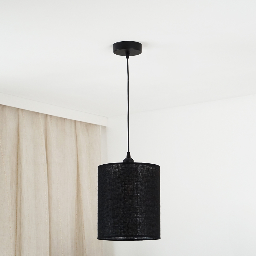 Brilagi - Suspension filaire TUBES 1xE27/15W/230V d. 20 cm noir