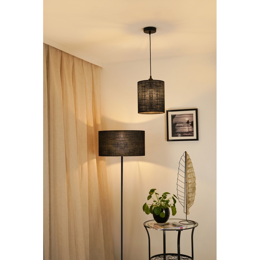 Brilagi - Suspension filaire TUBES 1xE27/15W/230V d. 20 cm noir