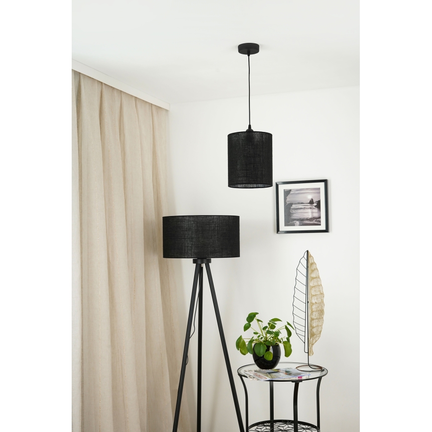 Brilagi - Suspension filaire TUBES 1xE27/15W/230V d. 20 cm noir