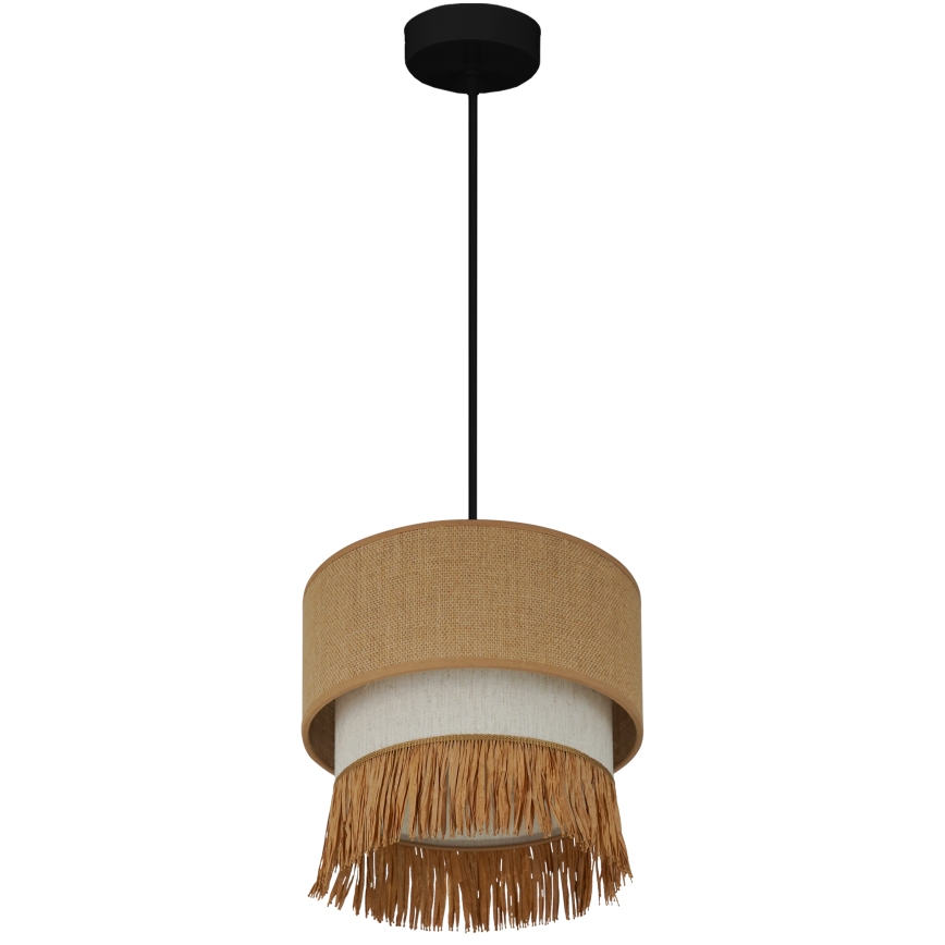Brilagi - Suspension filaire WINNETOU BOHO 1xE27/15W/230V d. 25 cm marron/crème
