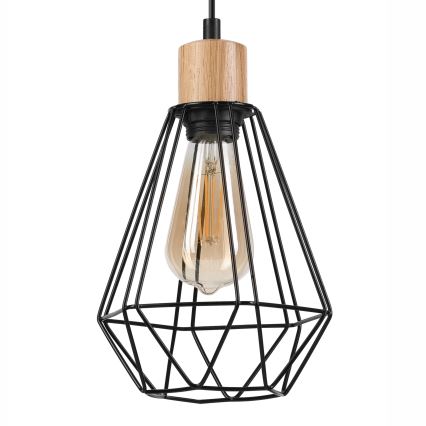 Brilagi - Suspension filaire WOODY BASKET 2xE27/60W/230V chêne