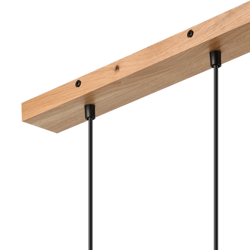 Brilagi - Suspension filaire WOODY BASKET 2xE27/60W/230V chêne