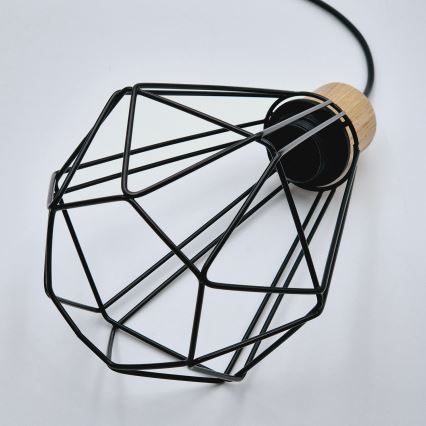 Brilagi - Suspension filaire WOODY BASKET 2xE27/60W/230V chêne