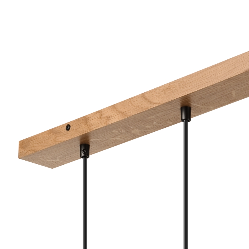 Brilagi - Suspension filaire WOODY BASKET 3xE27/60W/230V chêne