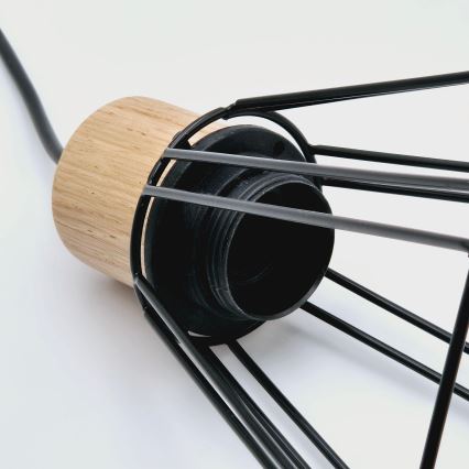 Brilagi - Suspension filaire WOODY BASKET 3xE27/60W/230V chêne