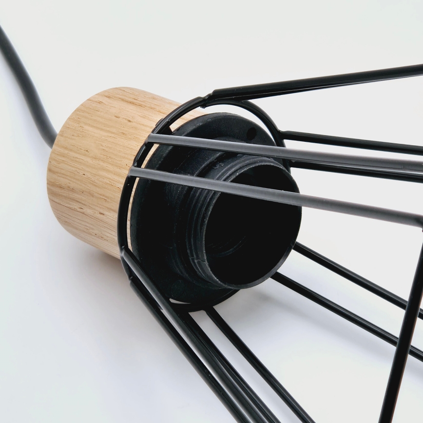 Brilagi - Suspension filaire WOODY BASKET 3xE27/60W/230V chêne