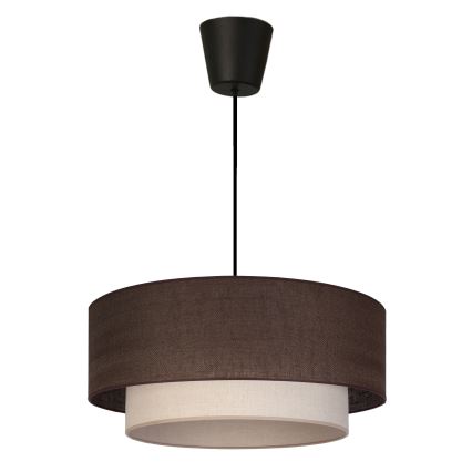 Brilagi - Suspension LED à câble BOHO ECO 1xE27/10W/230V Ø 40 cm brun/crème