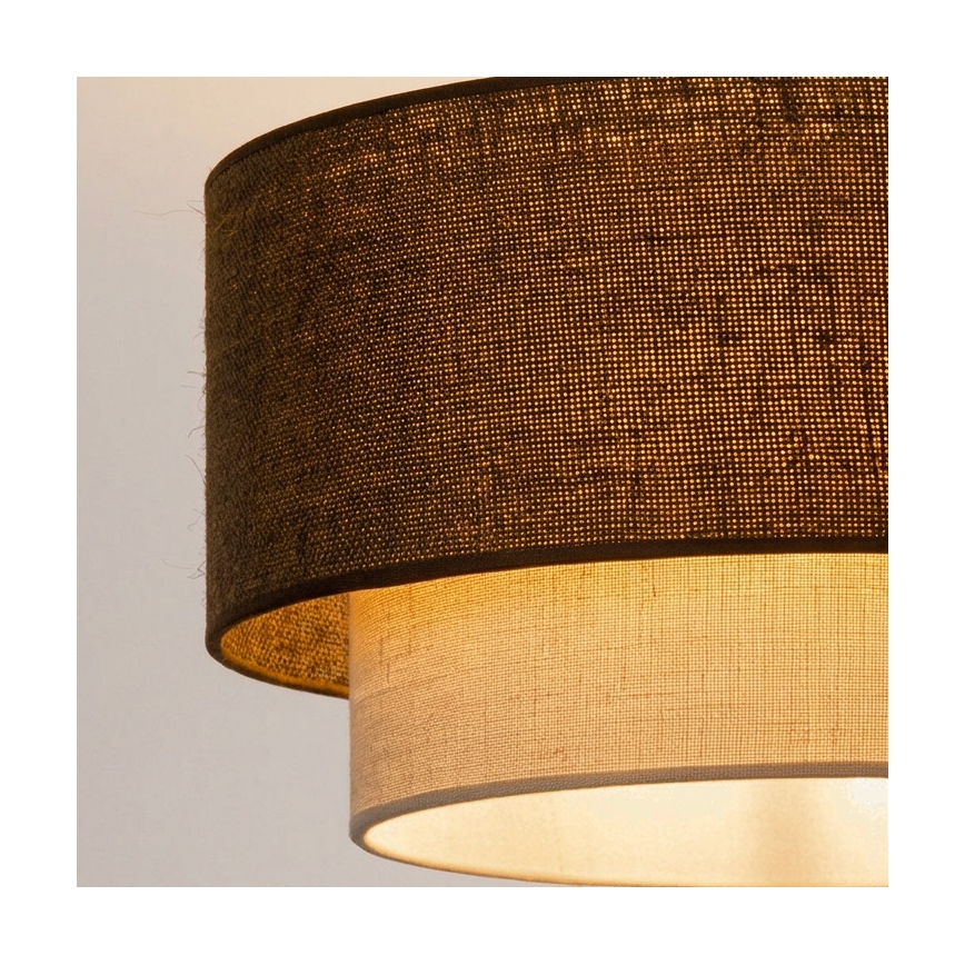 Brilagi - Suspension LED à câble BOHO ECO 1xE27/10W/230V Ø 40 cm brun/crème