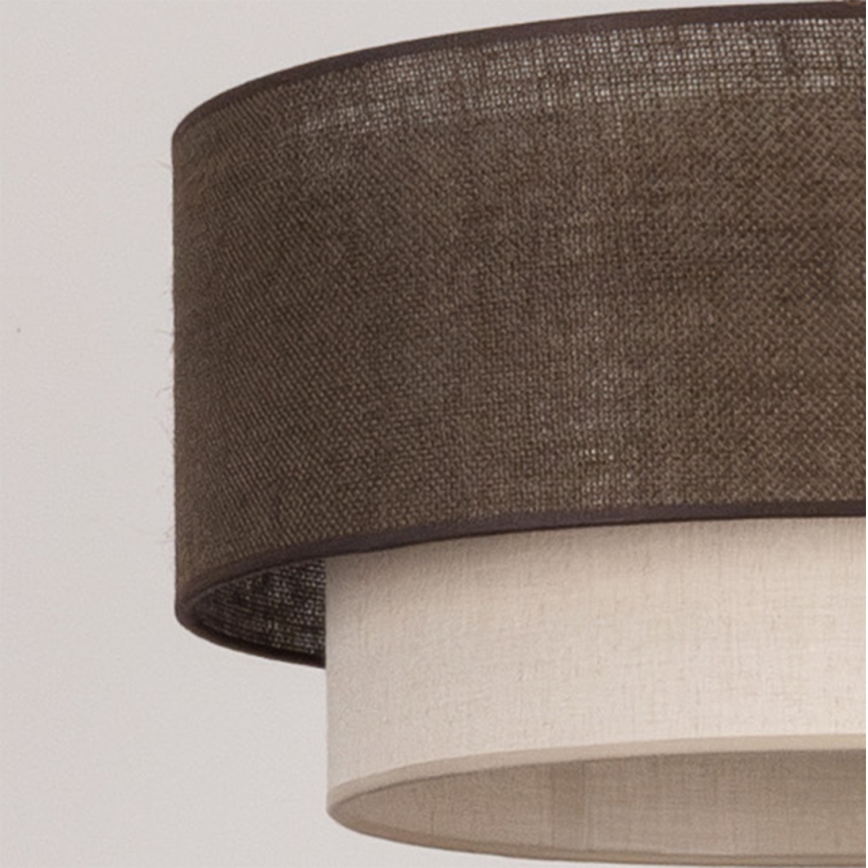 Brilagi - Suspension LED à câble BOHO ECO 1xE27/10W/230V Ø 40 cm brun/crème