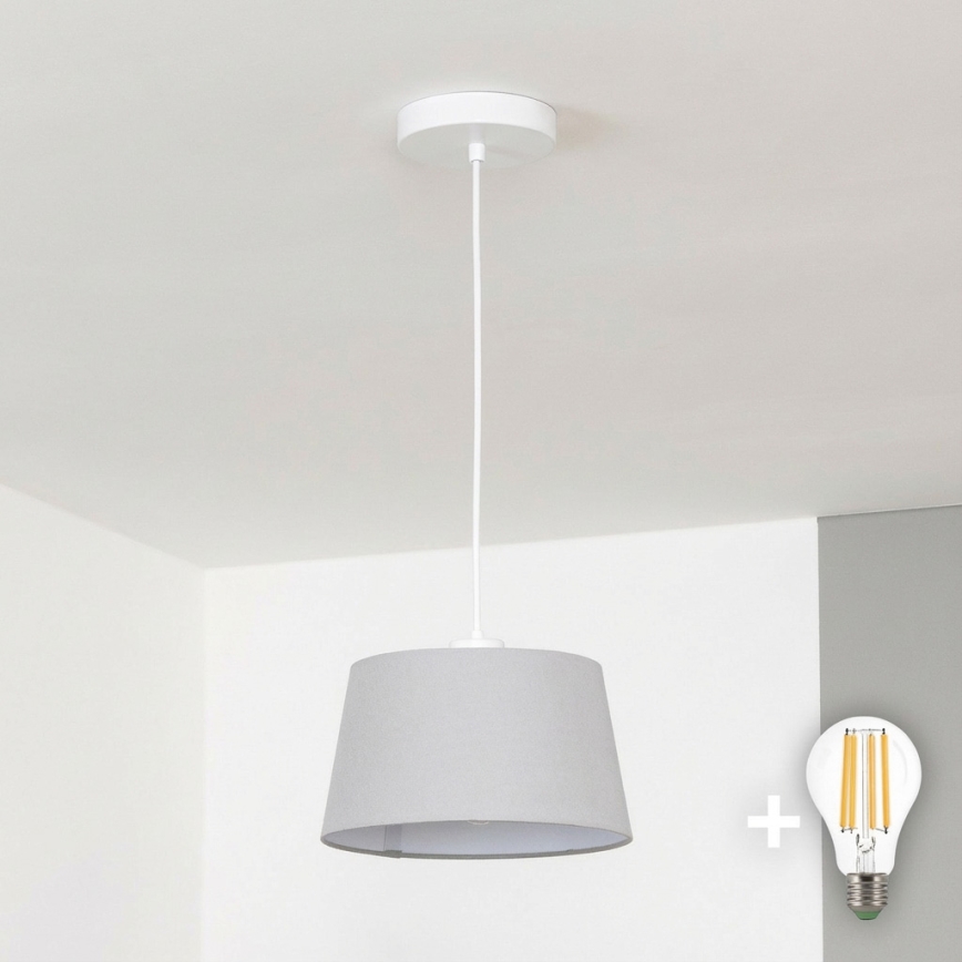 Brilagi - Suspension LED à câble CERIA 1xE27/40W/230V Ø 25 cm, gris