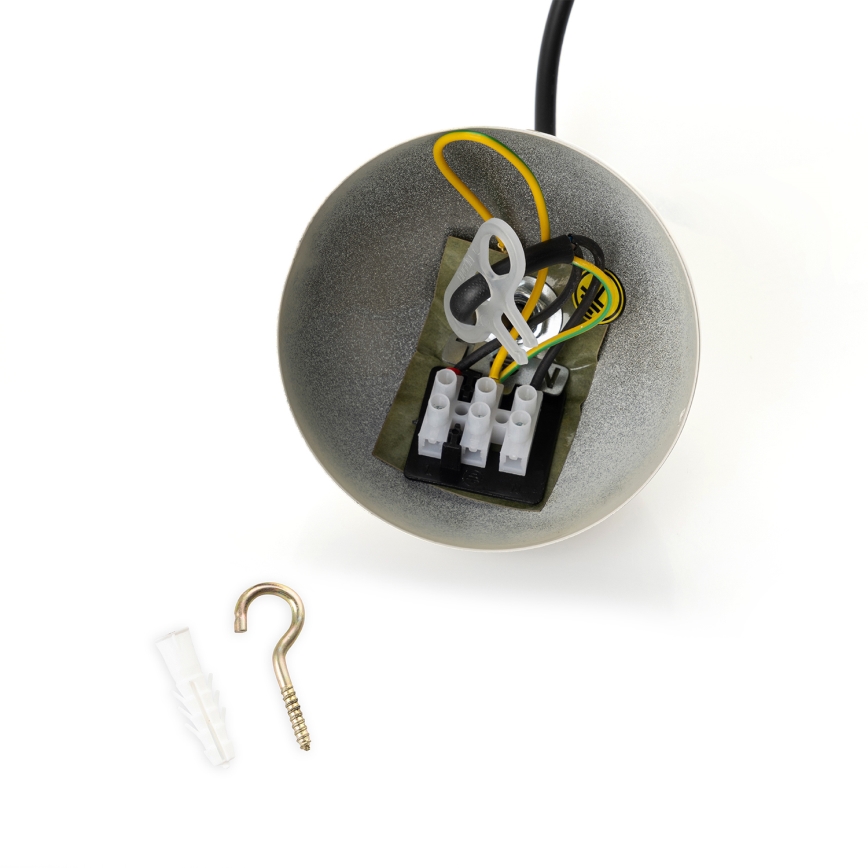 Brilagi - Suspension LED à câble METALO 1xE27/40W/230V Ø 40 cm beige/cuivré