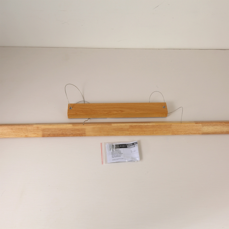 Brilagi - Suspension LED à câble UMEA WOOD LED/40W/230V 150 cm en bois