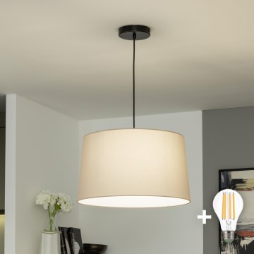 Brilagi - Suspension LED CERIA sur câble, 1xE27/40W/230V, Ø 45 cm, beige