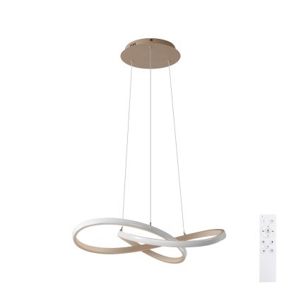 Brilagi - Suspension LED dimmable sur câble INFINITY LED/55W/230V 3000-6000K 50 x 50 cm beige + télécommande