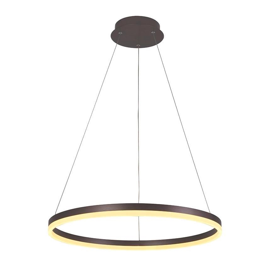 Brilagi - Suspension LED dimmable sur câble CIRCLE LED/42W/230V 3000-6500K Ø 60 cm marron + télécommande