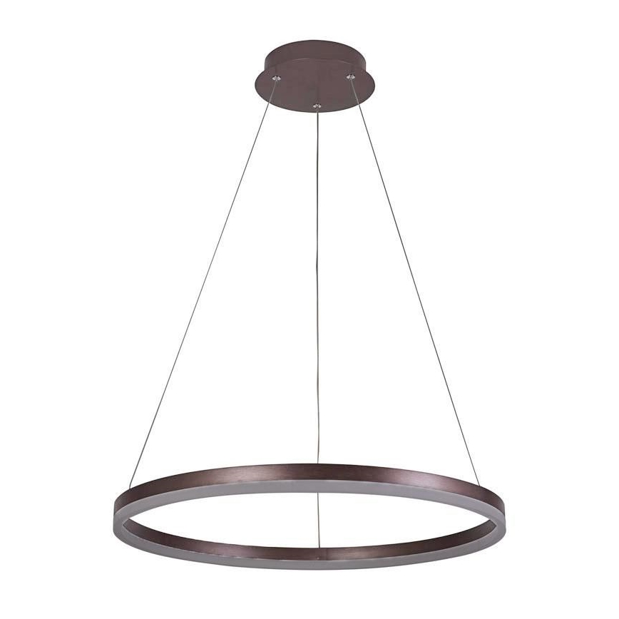 Brilagi - Suspension LED dimmable sur câble CIRCLE LED/42W/230V 3000-6500K Ø 60 cm marron + télécommande