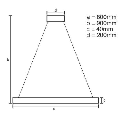 Brilagi - Suspension LED dimmable sur câble CIRCLE LED/55W/230V 3000-6500K Ø 80 cm dorée + télécommande