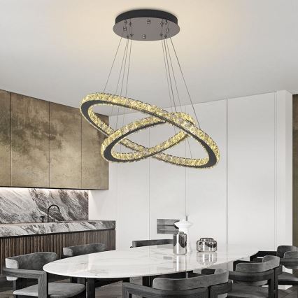 Brilagi - Lustre LED dimmable sur câble COSMOWAVE LED/115W/230V 3000-6500K + télécommande