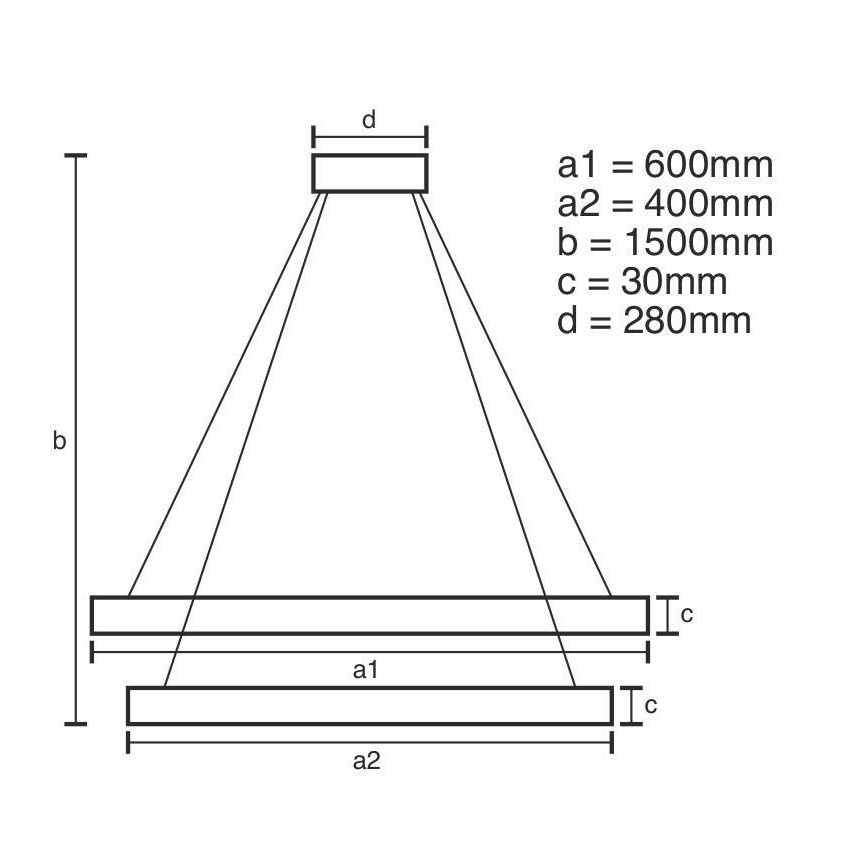 Brilagi - Lustre LED dimmable sur câble COSMOWAVE LED/115W/230V 3000-6500K + télécommande