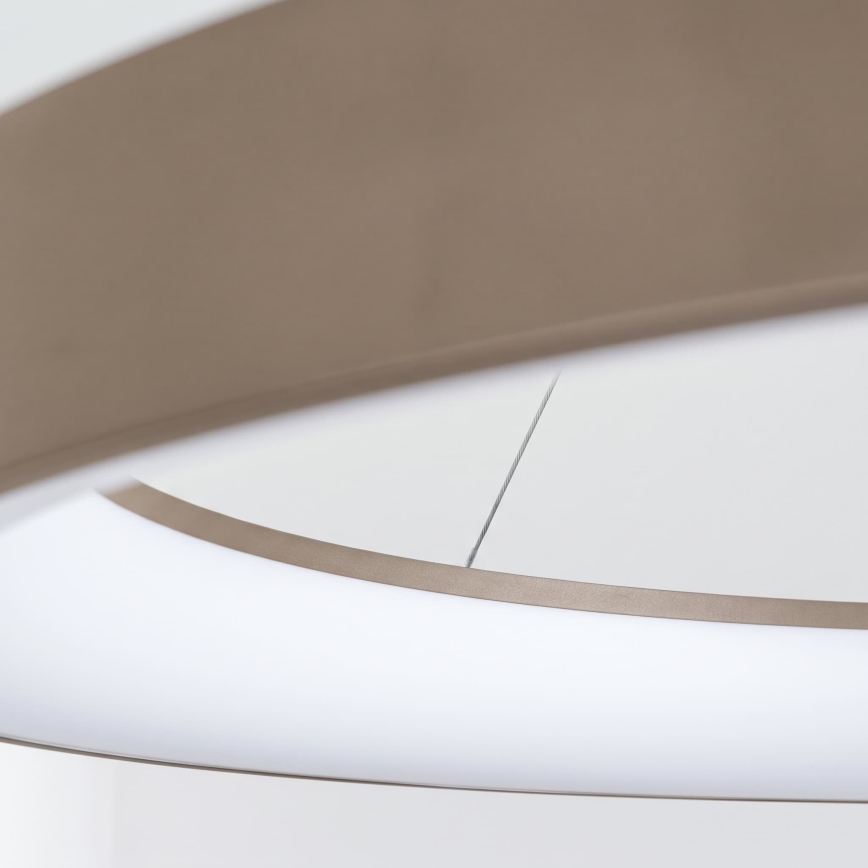 BRILAGI - Lustre LED dimmable sur câble FALCON II LED/108W/230V 3000-6500K Ø 80 cm beige + télécommande