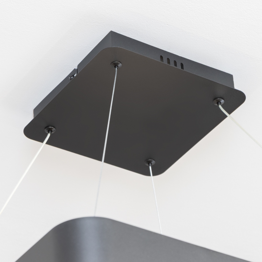 Brilagi - Suspension LED dimmable sur câble FALCON II LED / 125 W / 230 V 3000–6500 K 60 × 60 cm noire + télécommande