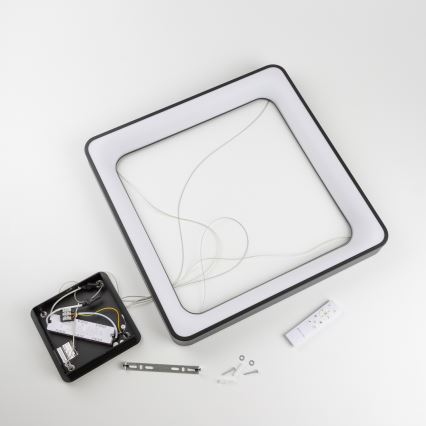 Brilagi - Suspension LED dimmable sur câble FALCON II LED / 125 W / 230 V 3000–6500 K 60 × 60 cm noire + télécommande