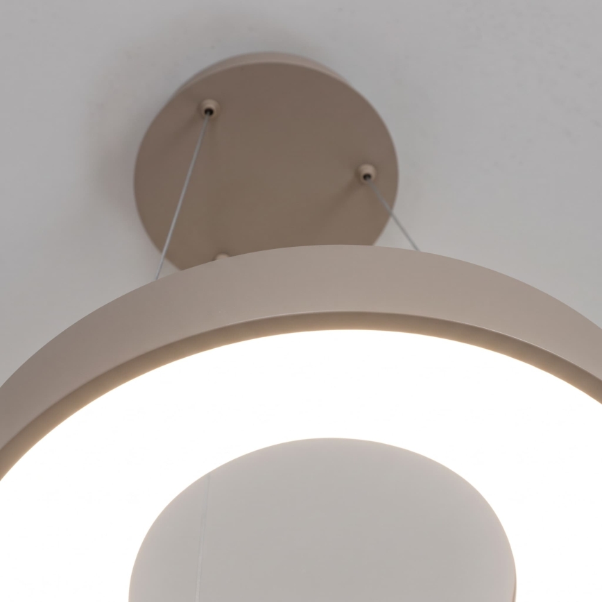 BRILAGI - suspension LED dimmable sur câble FALCON II LED/67W/230V 3000-6500K Ø 40 cm beige + télécommande