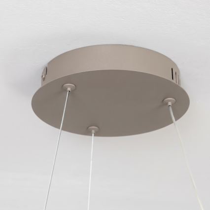 BRILAGI - suspension LED dimmable sur câble FALCON II LED/67W/230V 3000-6500K Ø 40 cm beige + télécommande