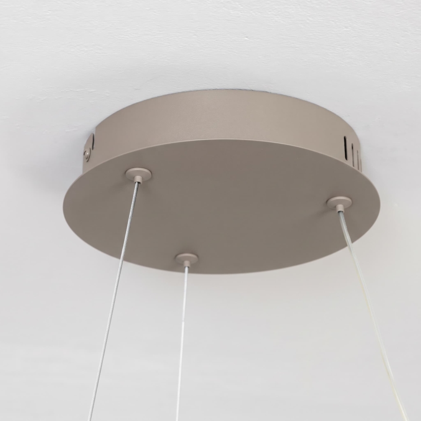 BRILAGI - suspension LED dimmable sur câble FALCON II LED/67W/230V 3000-6500K Ø 40 cm beige + télécommande
