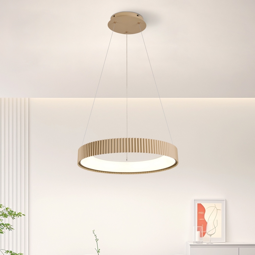 Brilagi - Suspension LED dimmable sur câble FALCON MODERN LED/30W/230V 3000-6500K 40 cm beige + télécommande