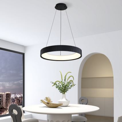 Brilagi - Suspension LED dimmable sur câble FALCON MODERN LED/54W/230V 3000-6500K Ø 60 cm noire + télécommande