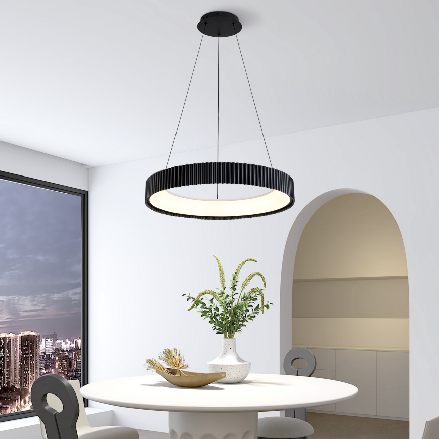 Brilagi - Suspension LED dimmable sur câble FALCON MODERN LED/54W/230V 3000-6500K Ø 60 cm noire + télécommande