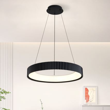 Brilagi - Suspension LED dimmable sur câble FALCON MODERN LED/54W/230V 3000-6500K Ø 60 cm noire + télécommande