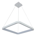 Brilagi - Suspension LED dimmable sur câble FALCON SLIM LED/50W/230V 3000-6500K 50x50 cm blanche + télécommande