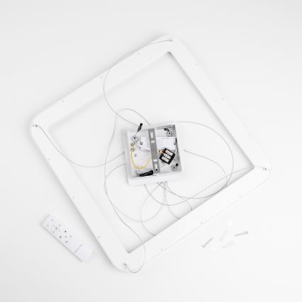 Brilagi - Suspension LED dimmable sur câble FALCON SLIM LED/50W/230V 3000-6500K 50x50 cm blanche + télécommande