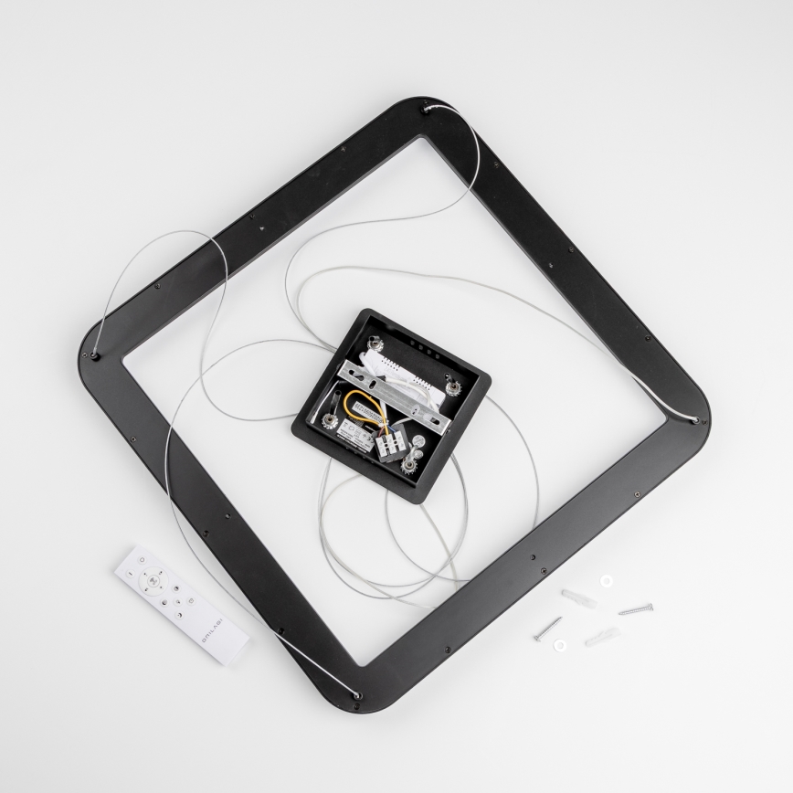 Brilagi - Suspension LED à intensité variable sur câble FALCON SLIM LED/50W/230V 3000-6500K 50x50 cm noir + télécommande