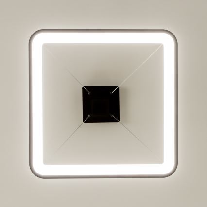 Brilagi - Suspension LED dimmable sur câble FALCON SLIM LED/50W/230V 3000-6500K 50x50 cm noire + télécommande