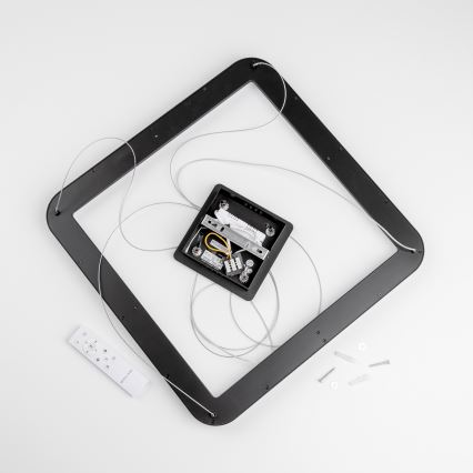 Brilagi - Suspension LED dimmable sur câble FALCON SLIM LED/50W/230V 3000-6500K 50x50 cm noire + télécommande