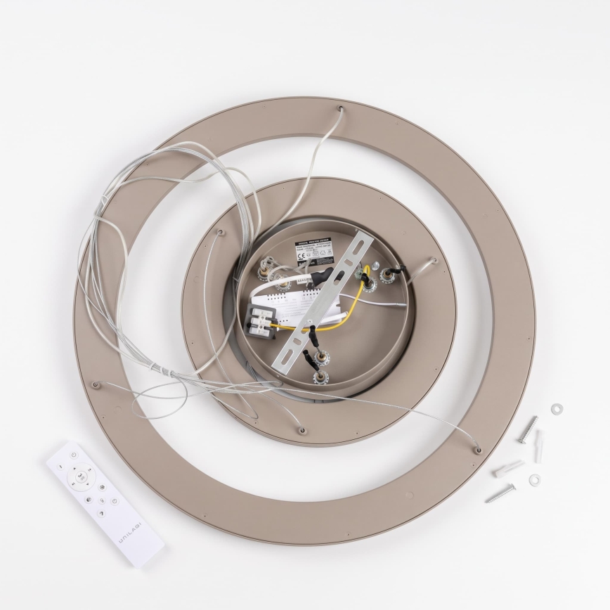 BRILAGI - Lustre LED dimmable sur câble FALCON SLIM LED/68W/230V 3000-6500K Ø 50 cm beige + télécommande
