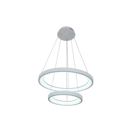 Brilagi - Suspension LED dimmable sur câble FALCON SLIM LED/68W/230V 3000-6500K Ø 50 cm blanc + télécommande incluse