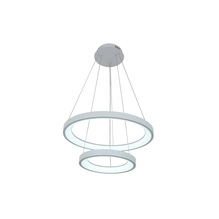 Brilagi - Suspension LED dimmable sur câble FALCON SLIM LED/68W/230V 3000-6500K Ø 50 cm blanc + télécommande incluse