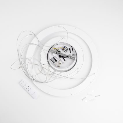 Brilagi - Suspension LED dimmable sur câble FALCON SLIM LED/68W/230V 3000-6500K Ø 50 cm blanc + télécommande