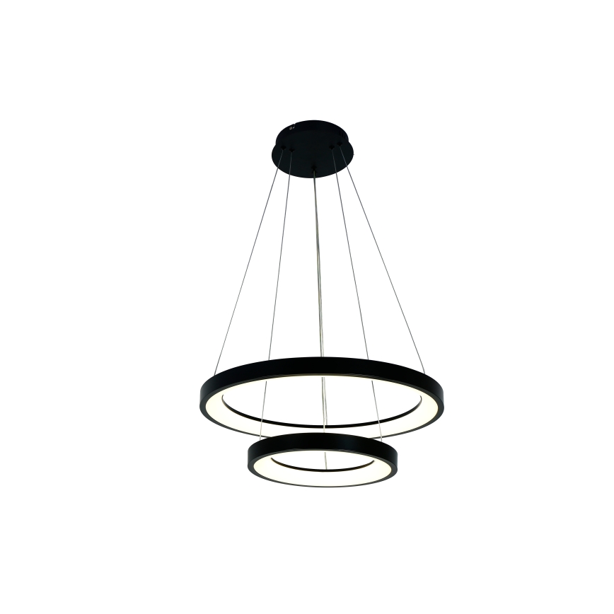 Brilagi - Suspension LED dimmable sur câble FALCON SLIM LED/68 W/230 V 3000–6500 K Ø 50 cm noire + télécommande