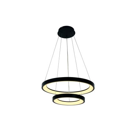Brilagi - Suspension LED dimmable sur câble FALCON SLIM LED/68 W/230 V 3000–6500 K Ø 50 cm noire + télécommande