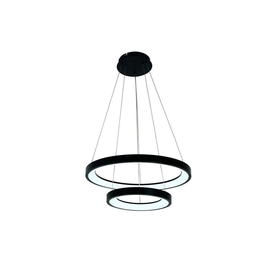 Brilagi - Suspension LED dimmable sur câble FALCON SLIM LED/68 W/230 V 3000–6500 K Ø 50 cm noire + télécommande